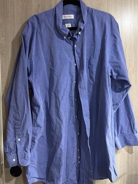 Brooks Brothers Blue Long-Sleeve Button-Down Shirt